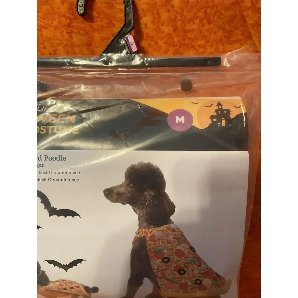 Vibrant Life Dog Puppy Pet Pizza Costume Size Med 20 To 50‎ LBS Halloween Party