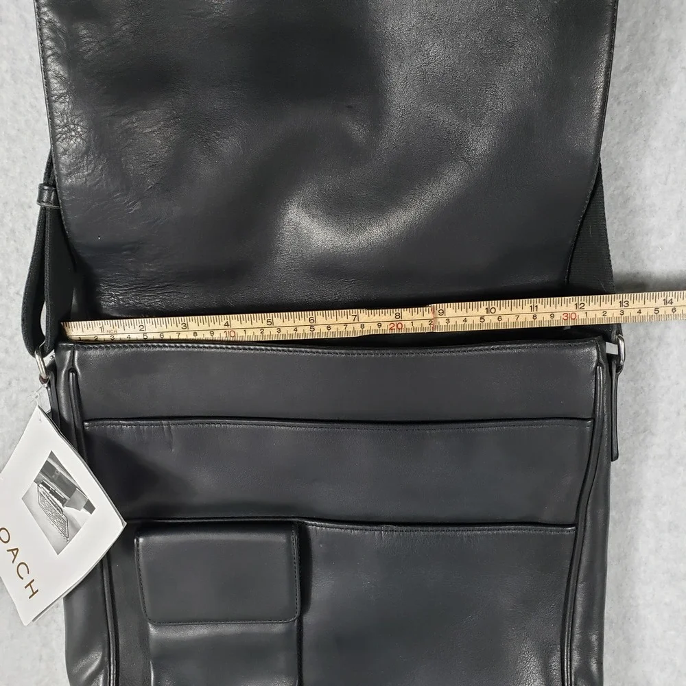 Coach black leather