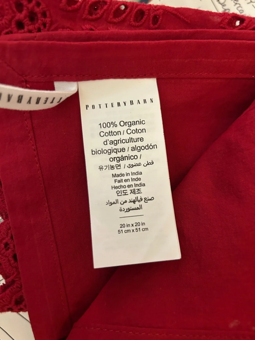 Pottery Barn potterybarn red