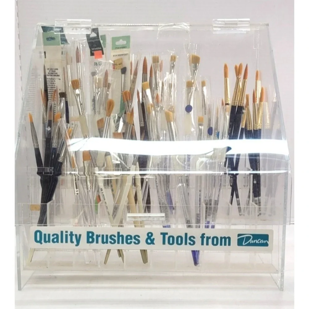 70 Plus New Craft Paintbrushes Mostly Royal‎ Some Loew Cornell comes with Holder