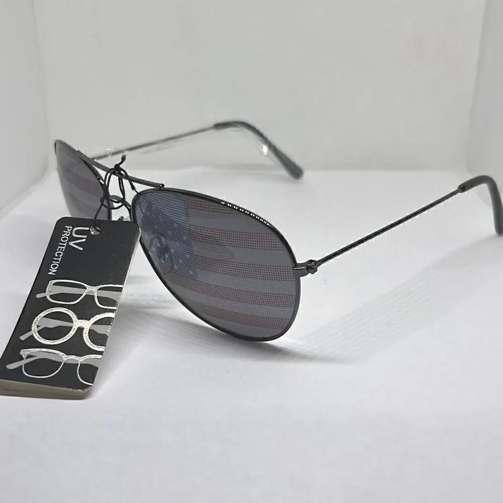 Aviator Patriotic Unisex USA 4th of July Independence Day Sunglasses