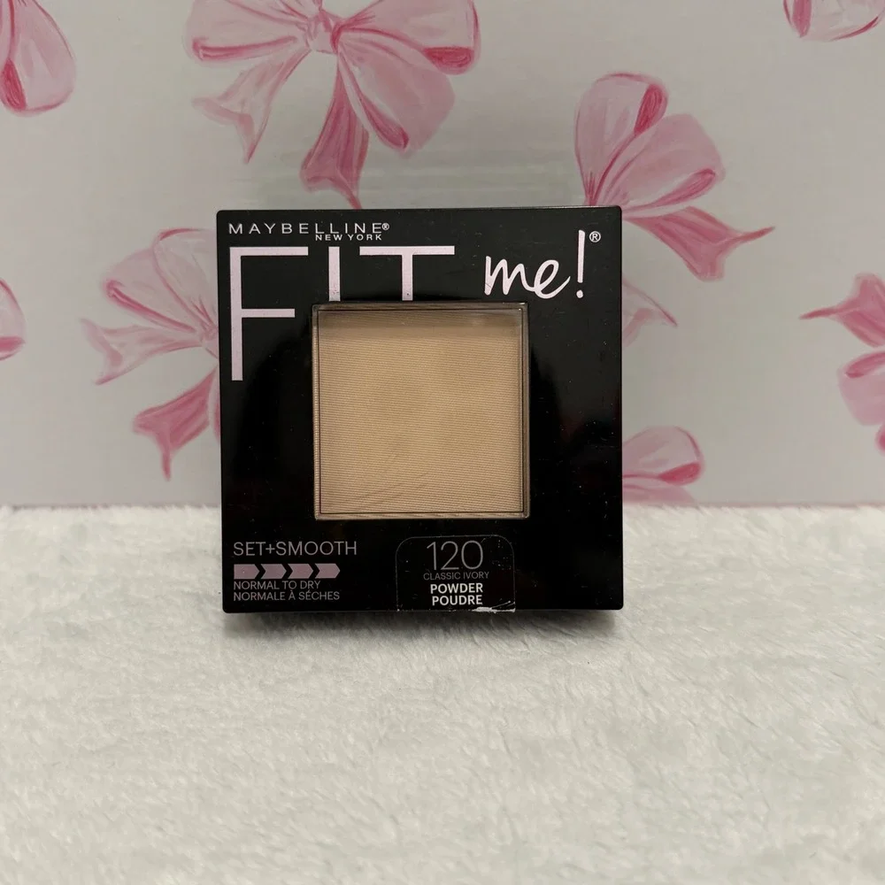 Maybelline Fit Me Powder 120 Classic Ivory Set Smooth For Normal to‎ Dry Skin