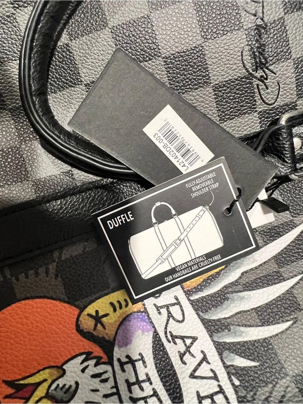 Ed Hardy motifhardware duffle as