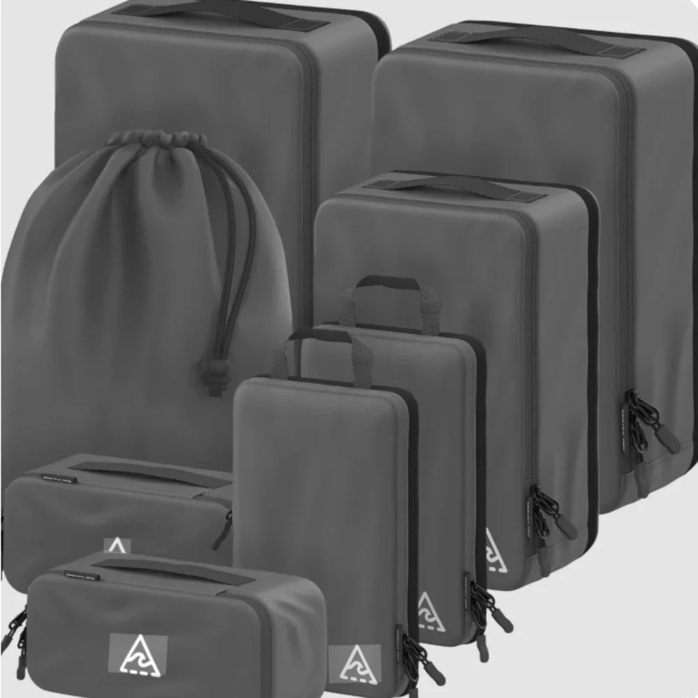 Well Traveled 8-piece Compression Packing Cubes