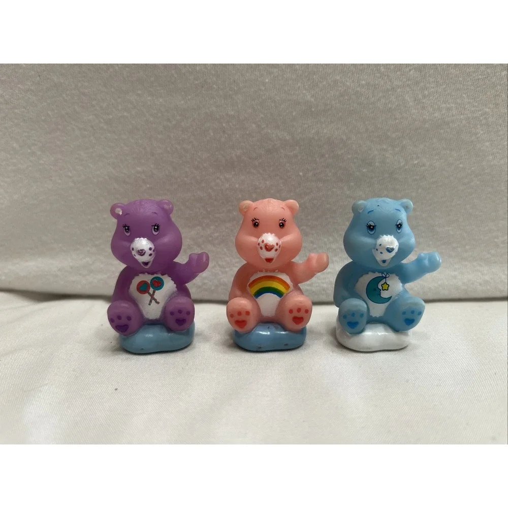 Lot of 3 Vintage CARE BEARS 1-3/4