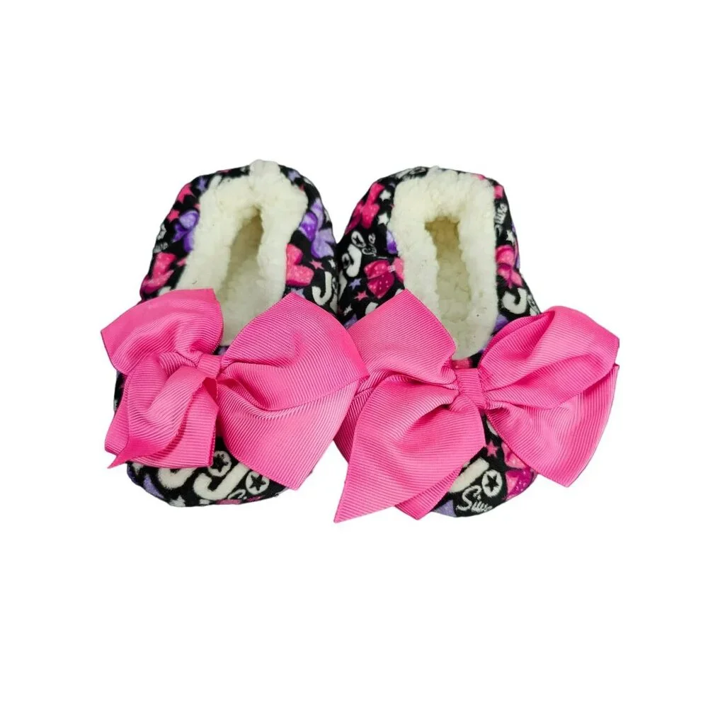 JoJo Siwa Girls Fuzzy Slipper Socks Size 9/10‎ toddler