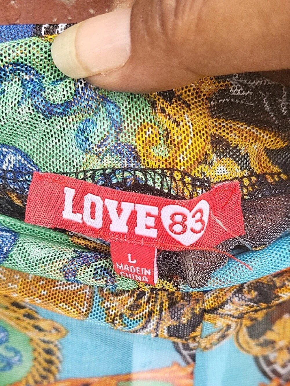 love 83 bright multicolored