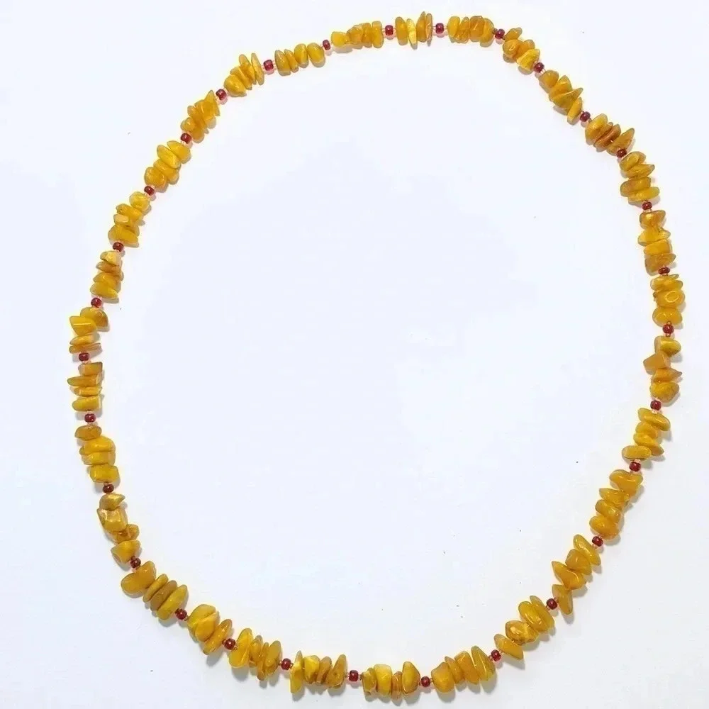 N/A beads butterscotch 30”