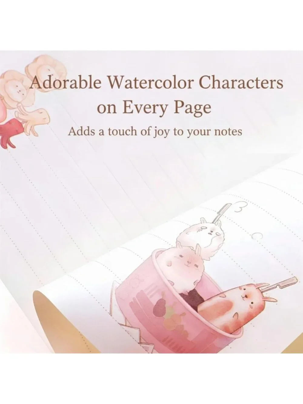 Kawaii Lined Journal - Cute Pastel Notebook for School & Office, 256 Pages
