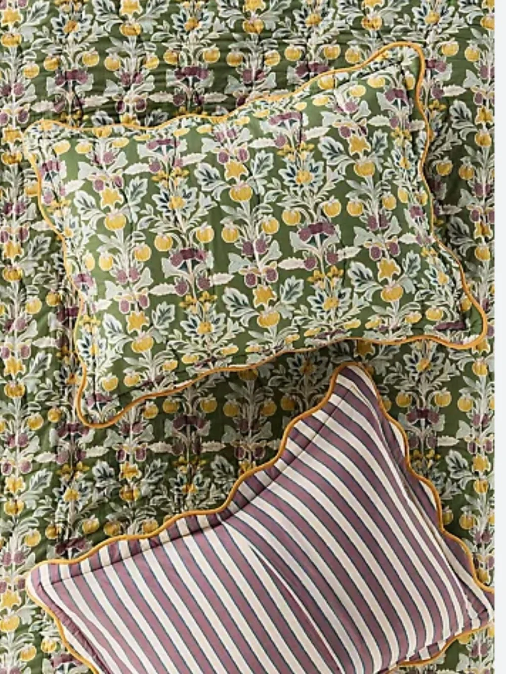 Anthropologie quilted botanical