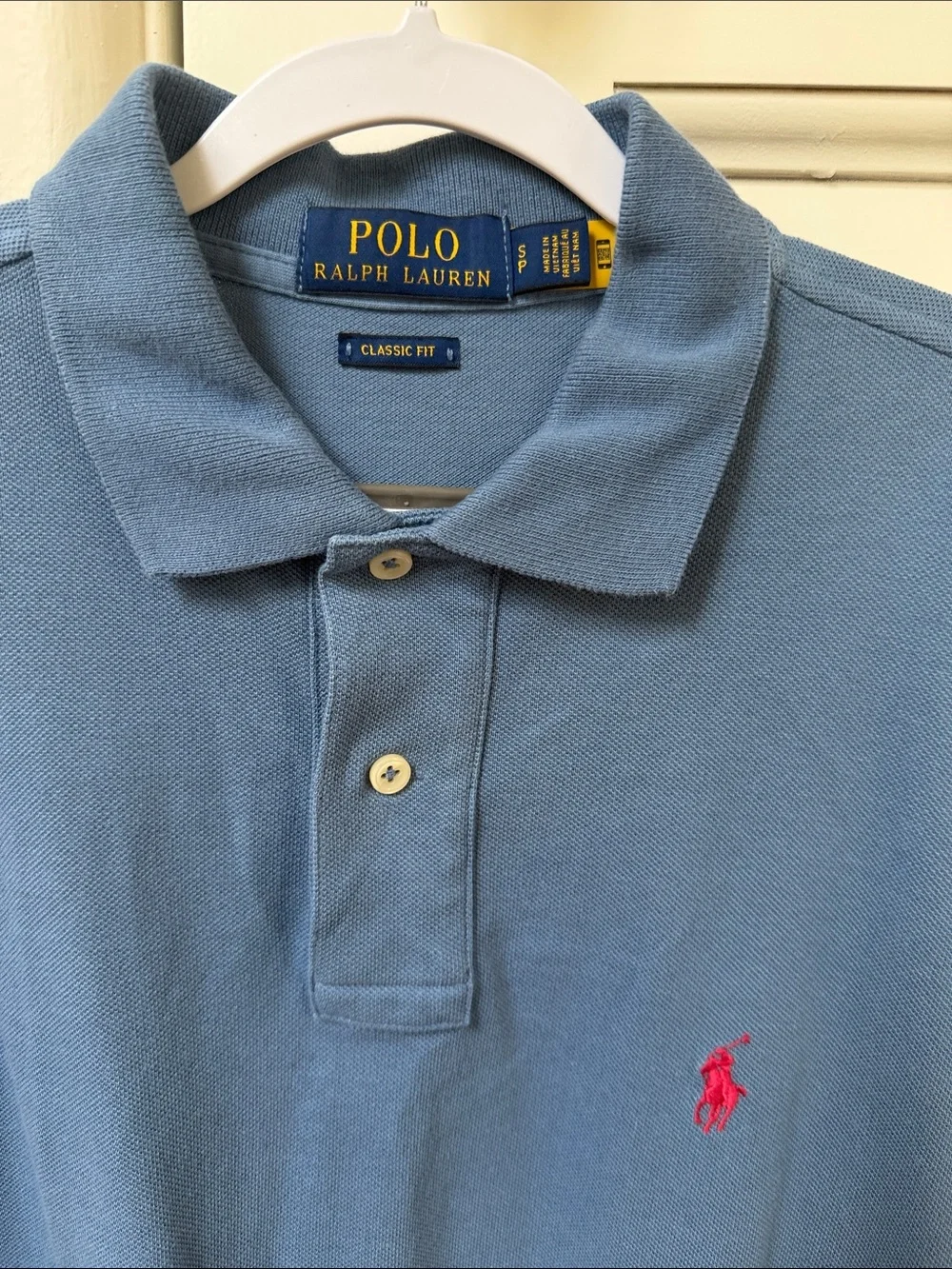 Polo by Ralph Lauren Blue Grey Mesh Polo Shirt - - Classic Fit - size S P