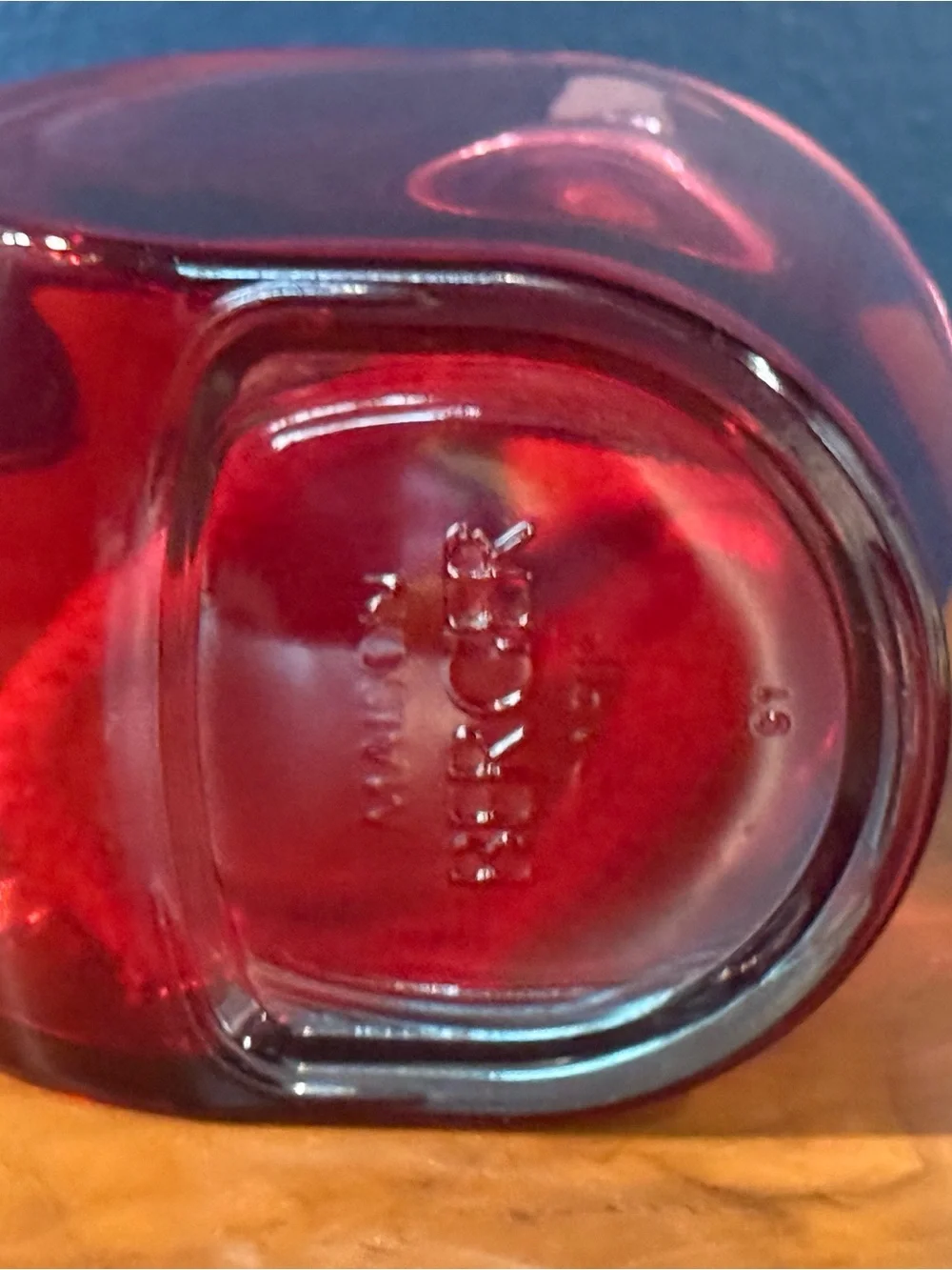 Lampe Berger curved red