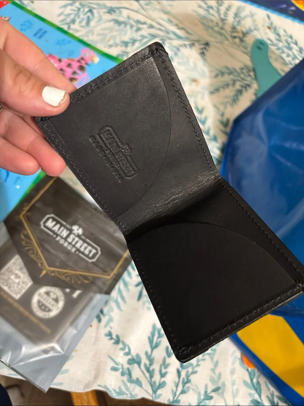 Men's Black Leather Card Holder