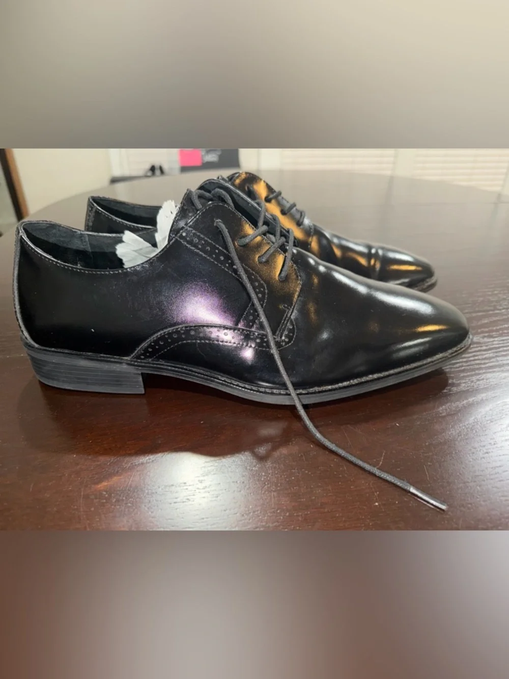 Stacy Adams polished black