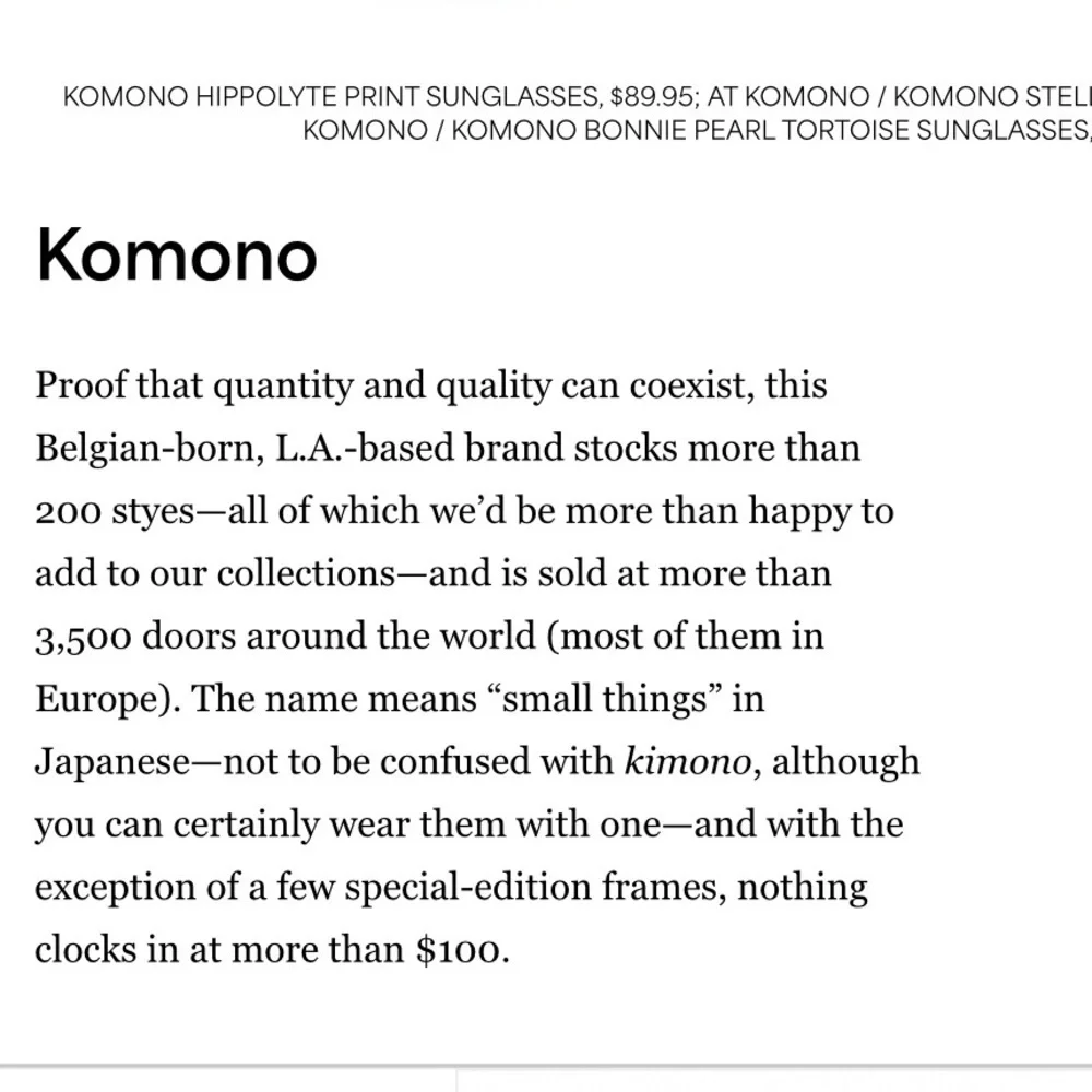 Anthropologie komono sunglasses