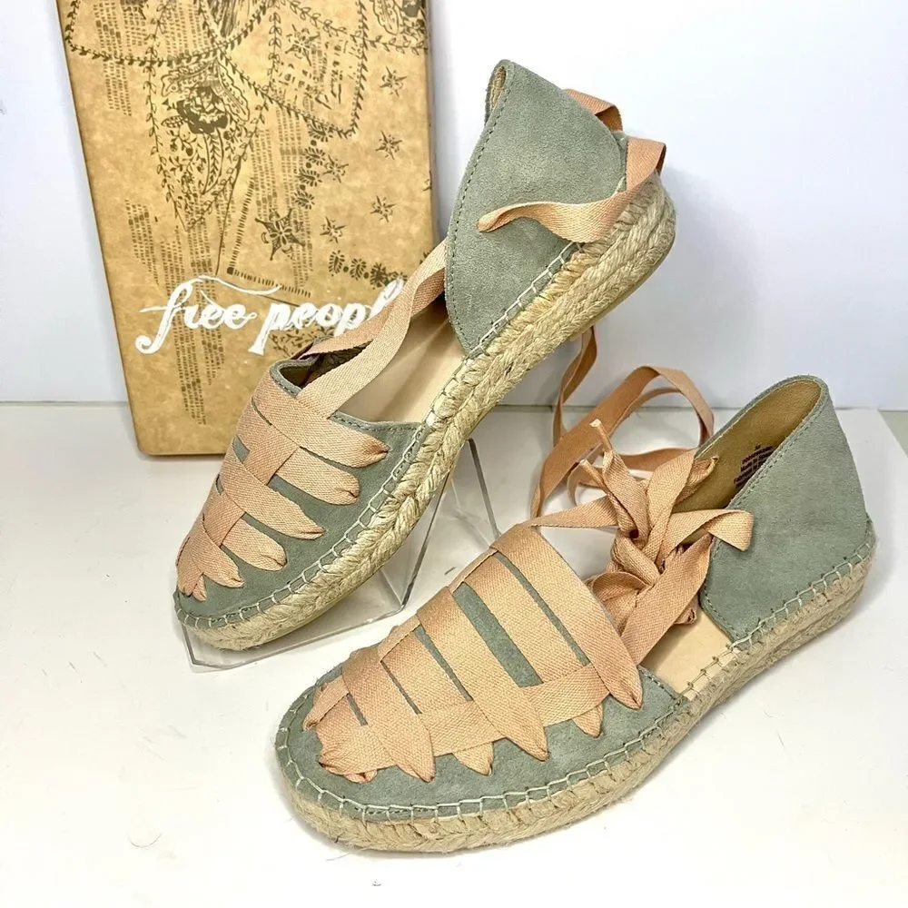 Free People‎ Heat Wave Wrap Ballet Inspired Espadrilles New in Box