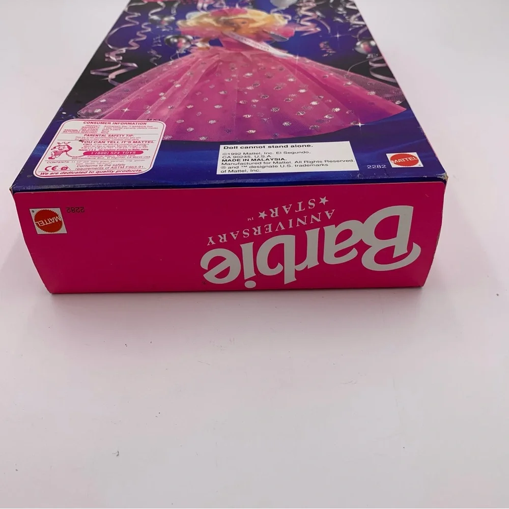 Vintage Barbie Doll 30th Anniversary Star 1992‎ Mattel #2282 Pink Princess NIB