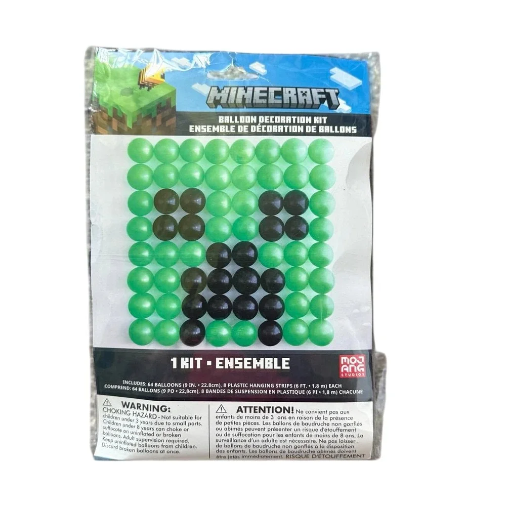 Minecraft Balloon Decoration Kit 64‎ Balloons Hanging Strips Party Decor