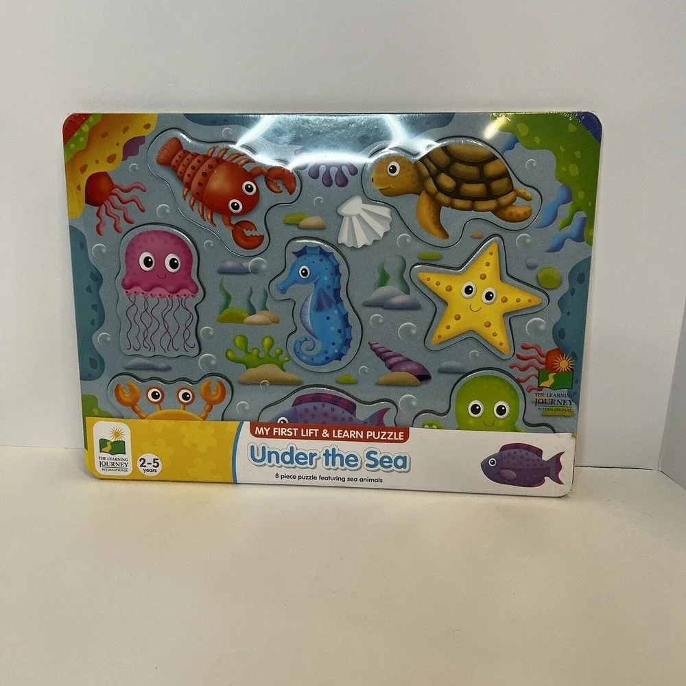 My First lift & Learn under the sea 8 pcs Puzzle by the learning Journey 2-5 yrs