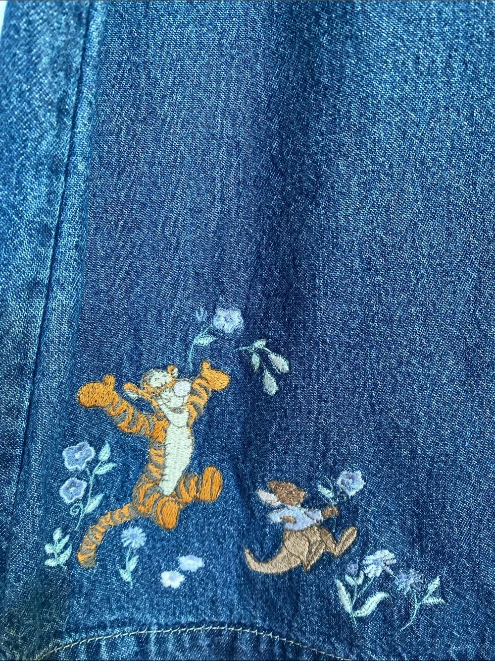 Vintage The Disney Store Eeyor and Tiger Denim Skort Size M