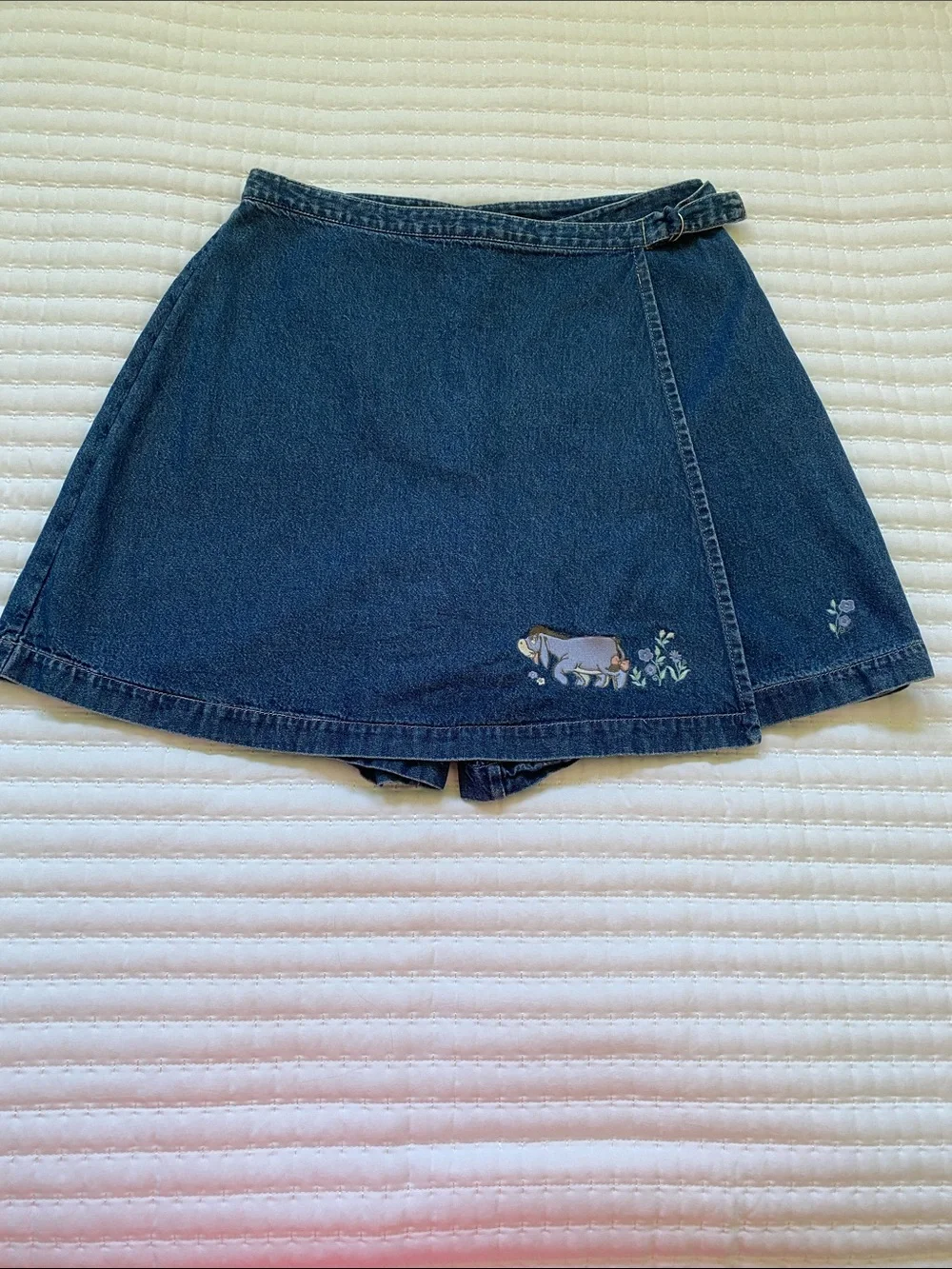 Vintage The Disney Store Eeyor and Tiger Denim Skort Size M