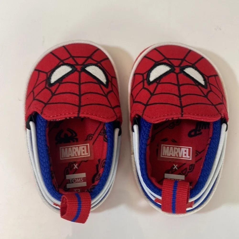 Toms x Marvel Spider-Man Baby Lima Shoes Size T3