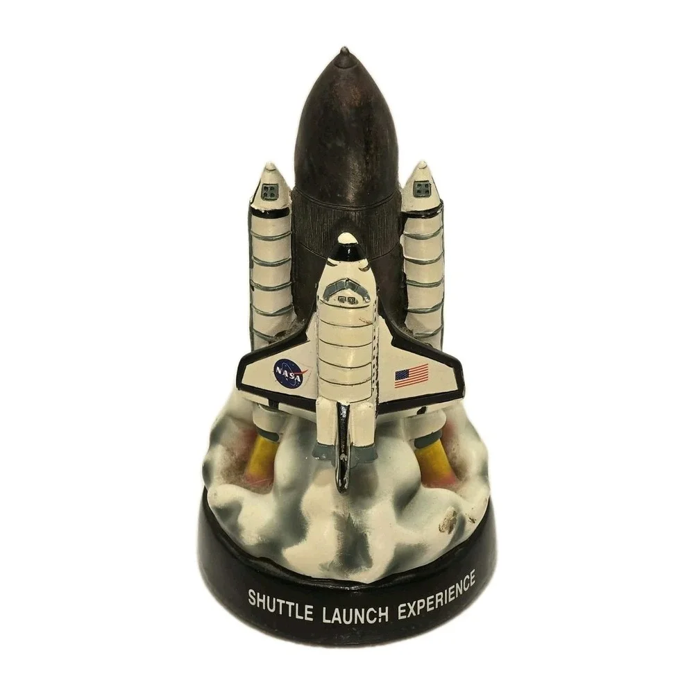 🚀🌌 NASA Space Shuttle Launch Experience Coin Bank‎ Display