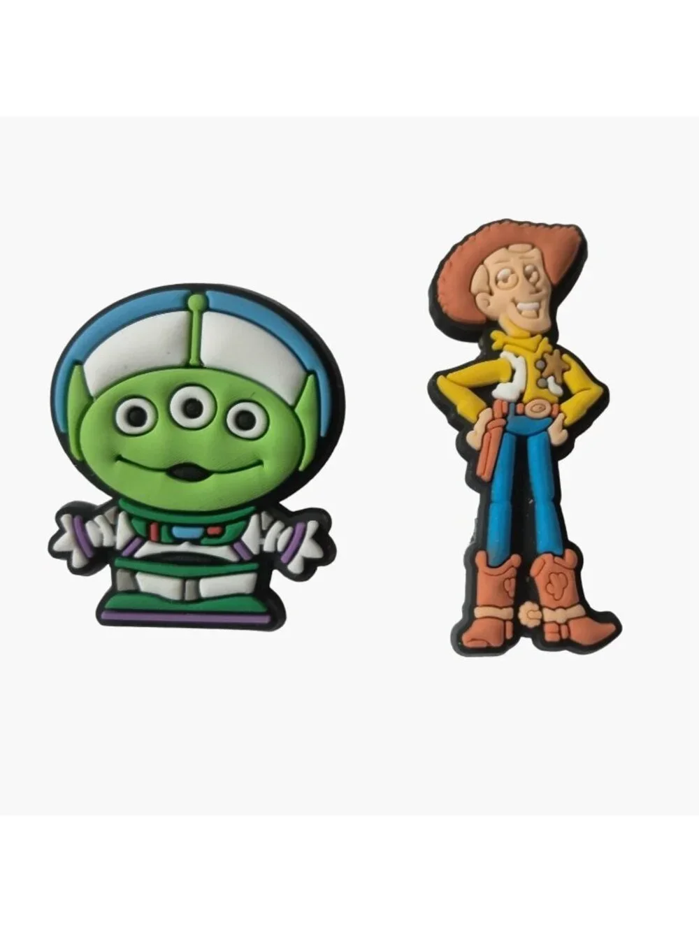 Toy Story Woody Alien Shoe Charms Little Green man lot 2