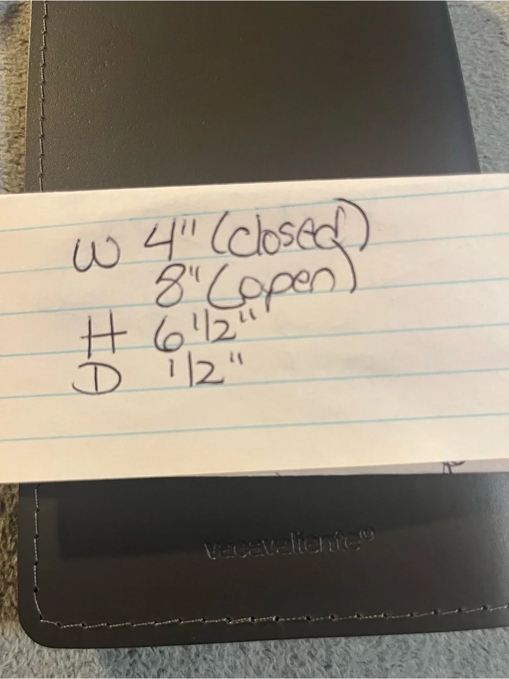 Vacavaliente design measurements color