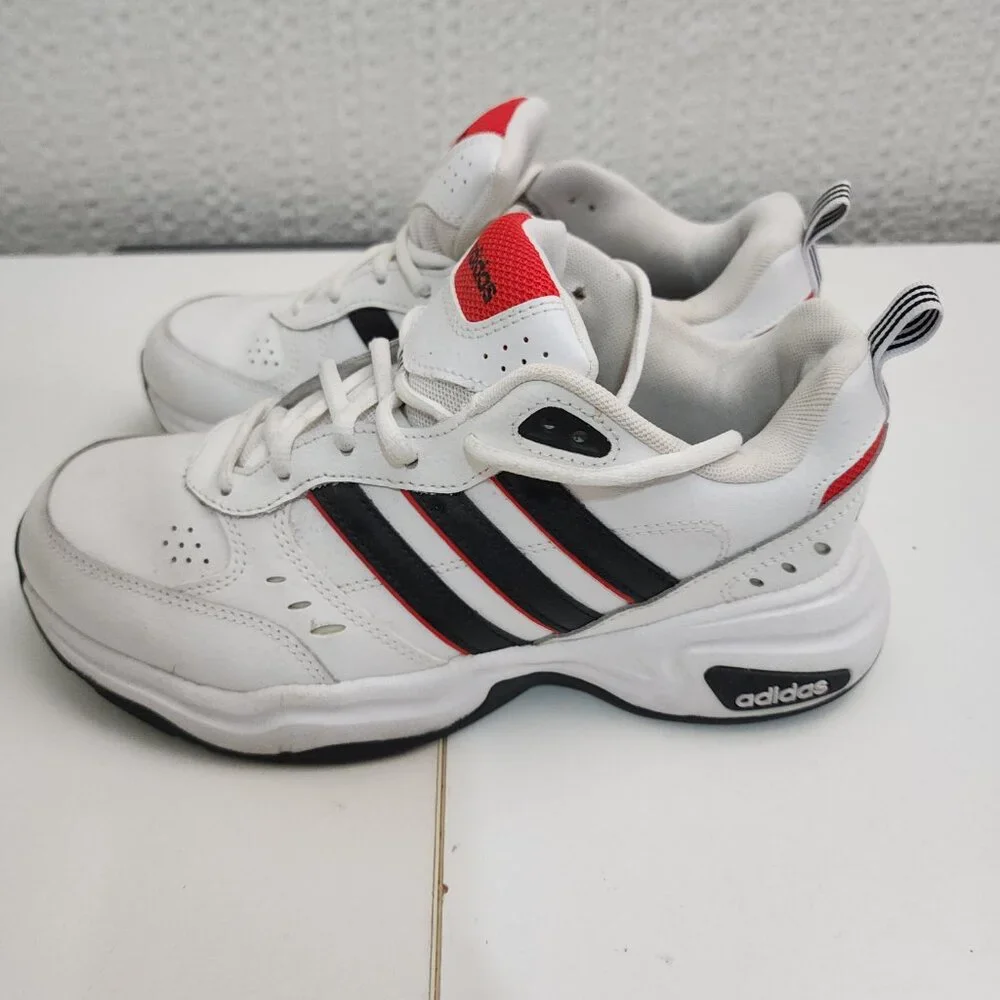 adidas Men's White and Red Strutter Chunky Sneaker Shoes Size 7