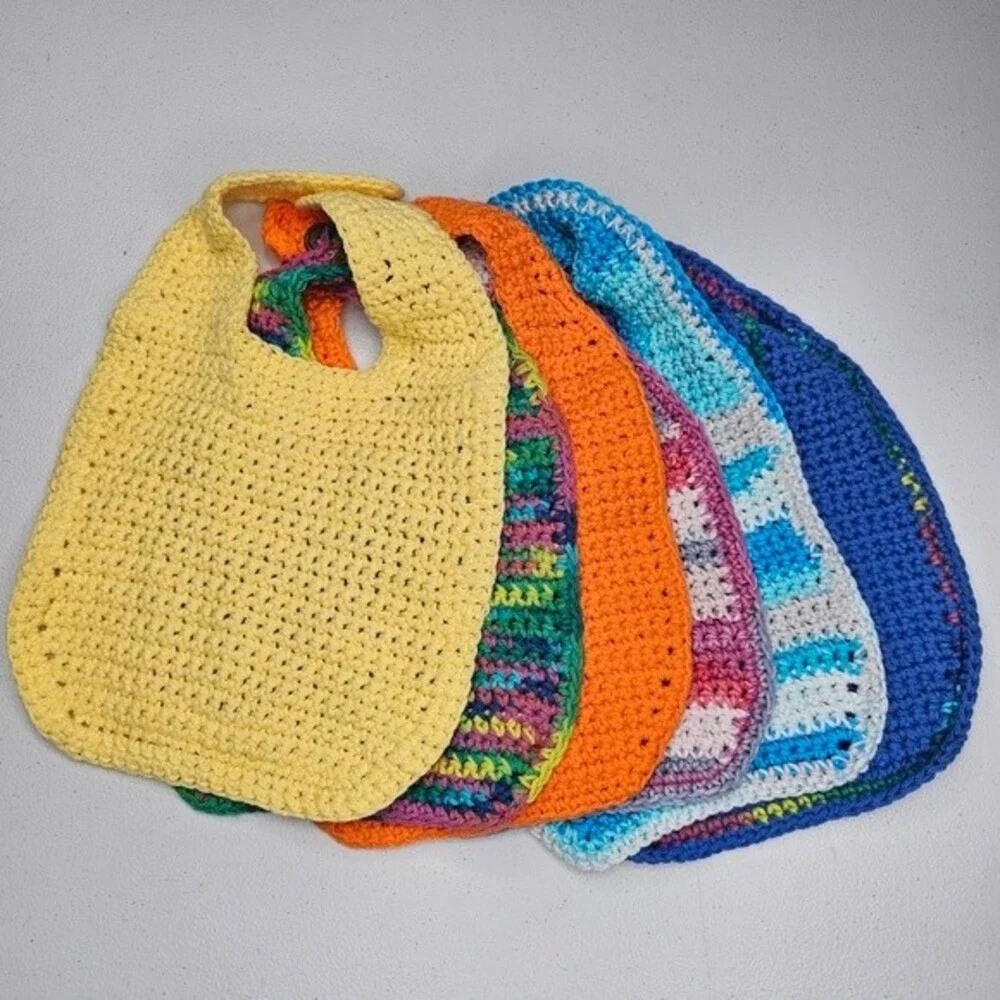 Handmade crochet bibs 6