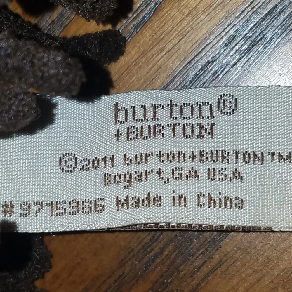 Burton + Burton plush monkey slippers (KS1)
