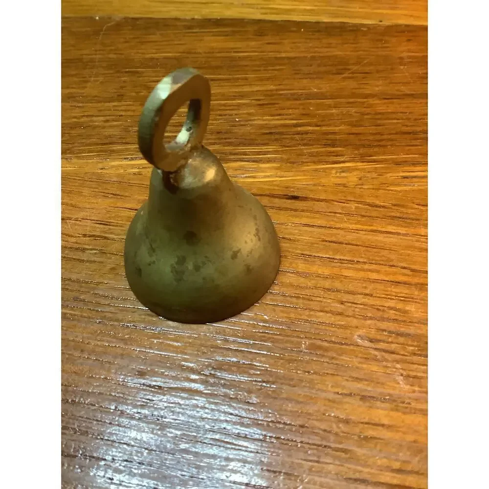Vintage Miniature Brass Cast iron Christmas Bells Handmade Primitive India