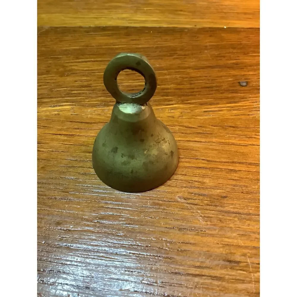 Vintage Miniature Brass Cast iron Christmas Bells Handmade Primitive India