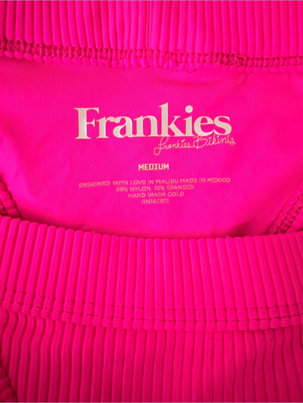 Frankies Bikinis bikini once worn