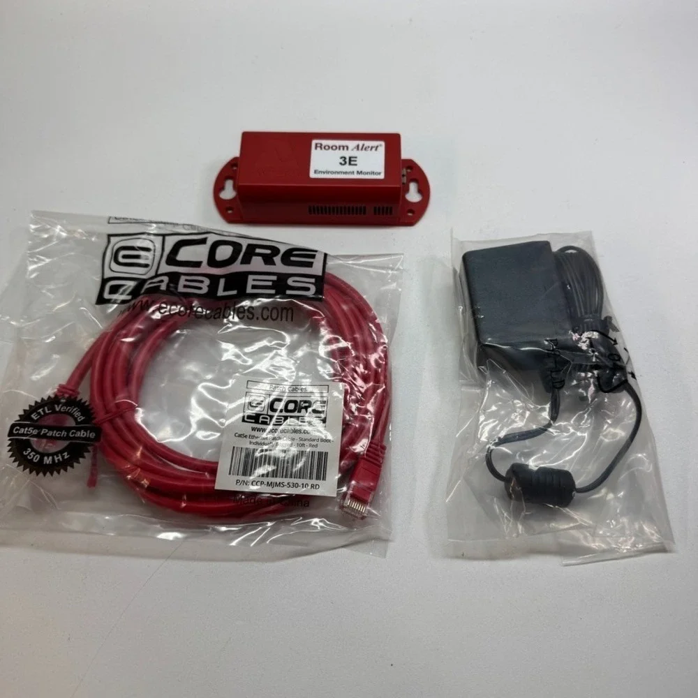 Avtech Room Alert‎ 3E Environment Monitor RA3E-EC5611 w/ AC Power Adapter