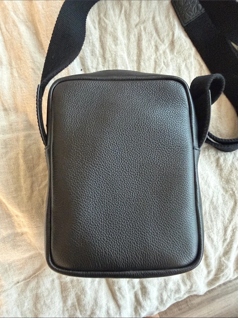 Loewe Military XS Black Leather Messenger Crossbody Bag