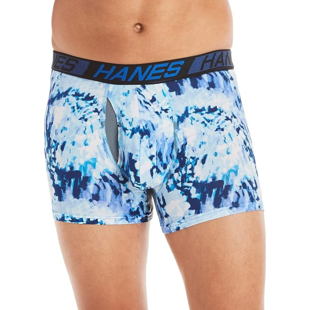 Hanes Mens X-Temp Boxer Briefs Total Support Pouch 3-Pack Lightweight