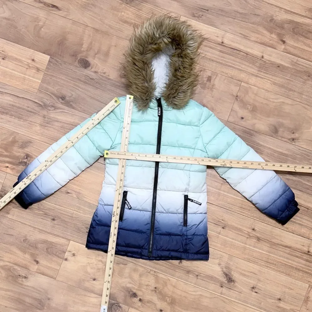 Justice Kids Puffer Jacket Size 8