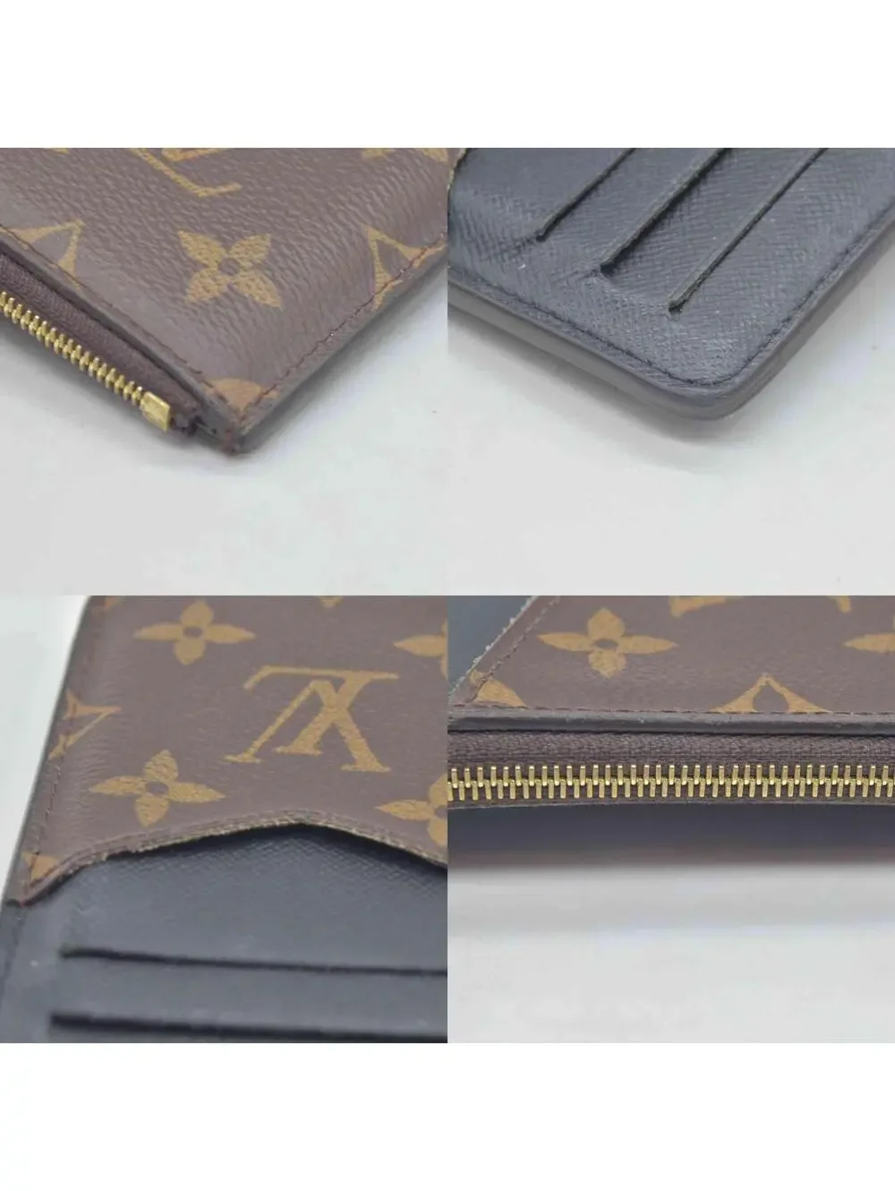 $675 Louis Vuitton  Monogram Recto Verso Card Holder RFID