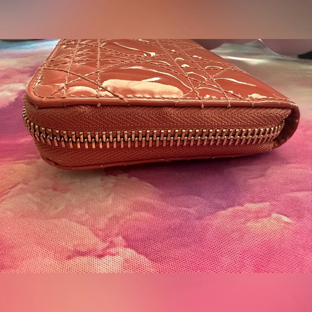 Dior Cannage Wallet (EUC; Pink)