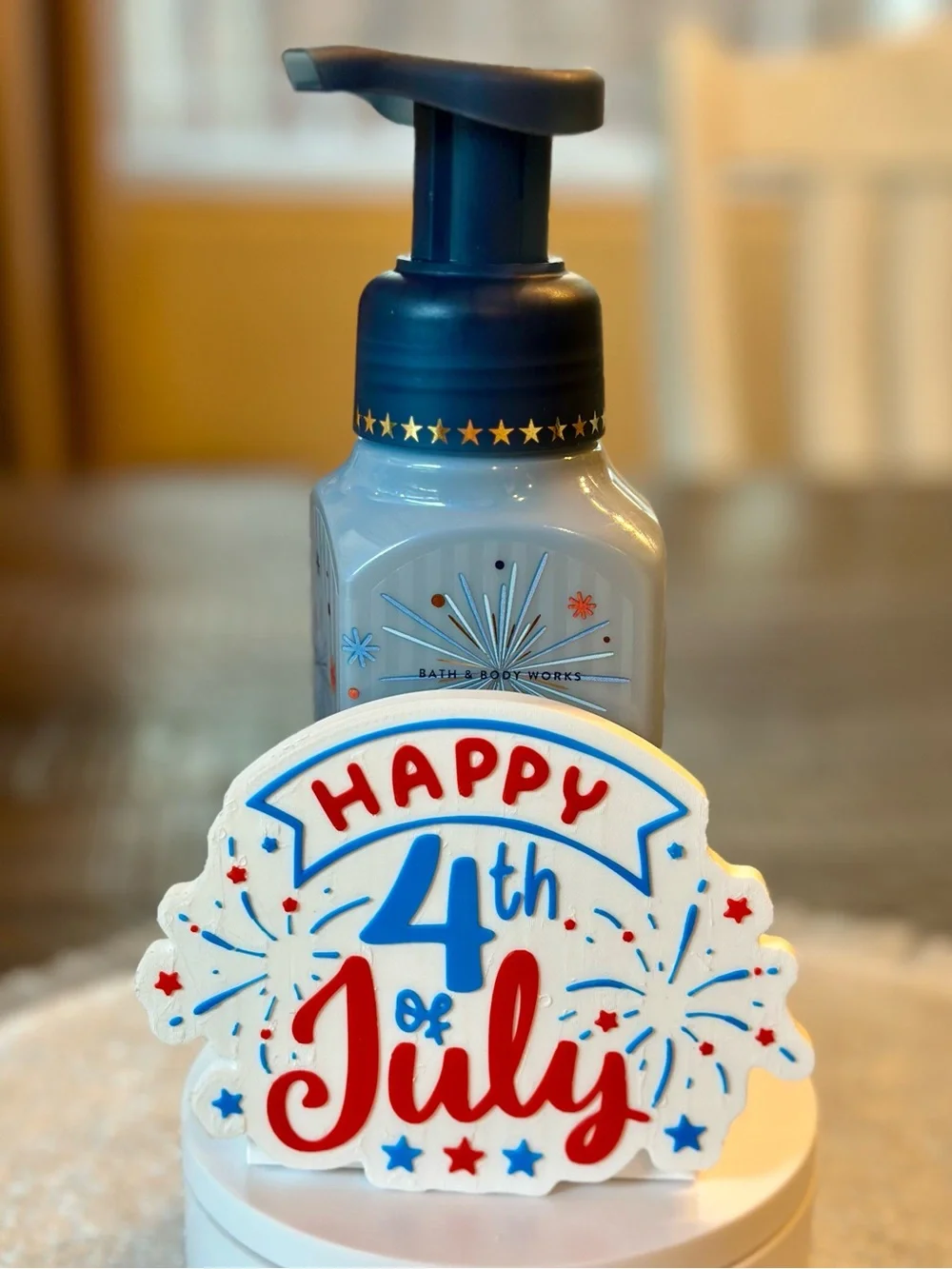 Patriotic 4th of July Foaming Hand Soap Holder for Bath & Body Works