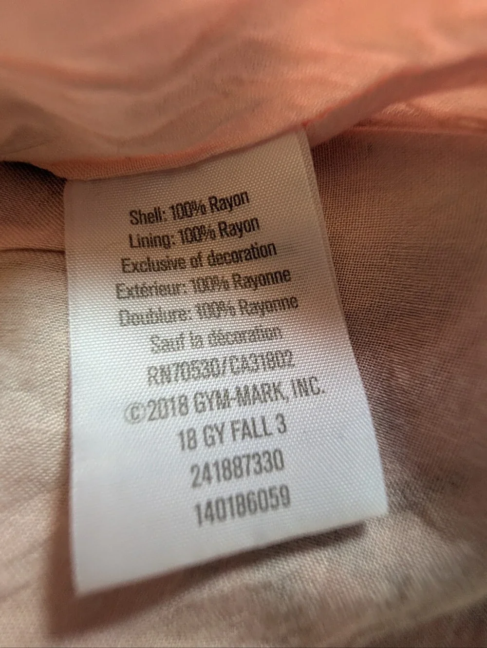 Gymboree peach coral