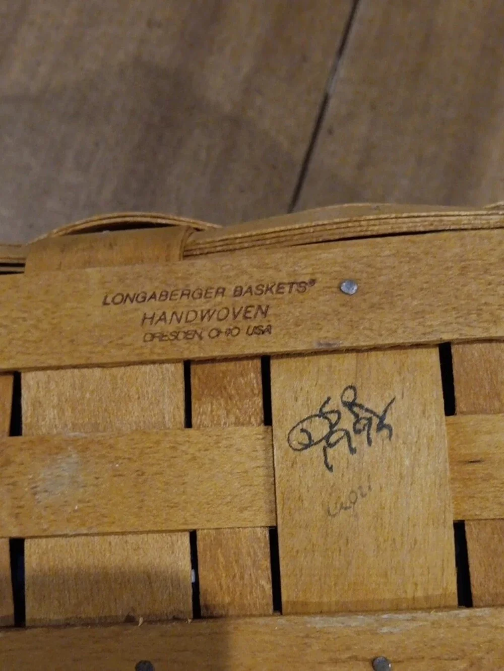 Longaberger removable fabric