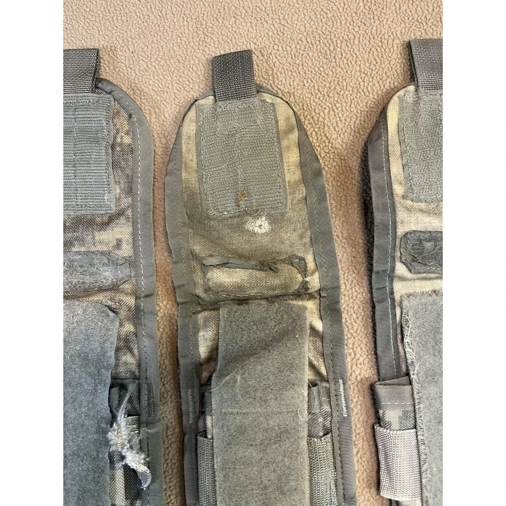 Set of 4 MOLLE Triple Magazine Pouch‎ Dump Pouch Army Digital Camo