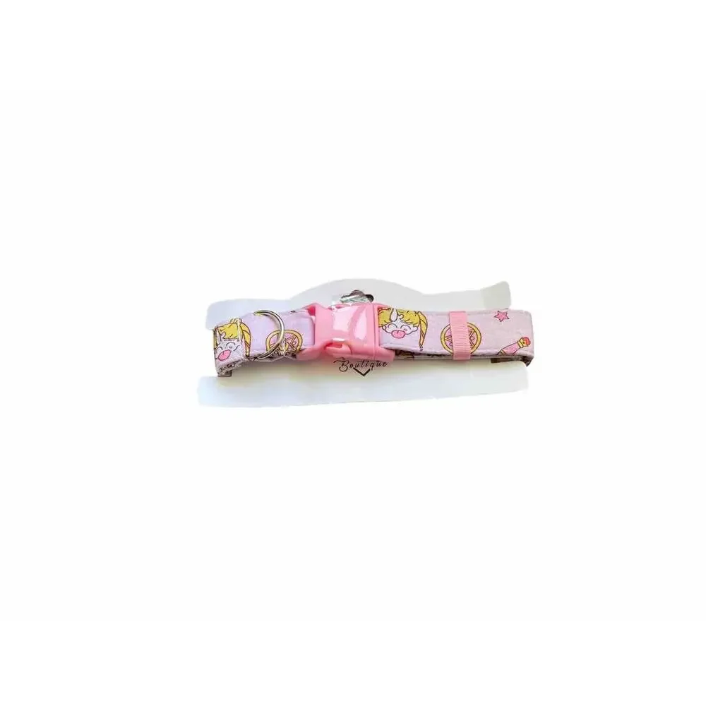 Pink Dog Collar Anime Adjustable Cute Dog Collar Brand New With Tags