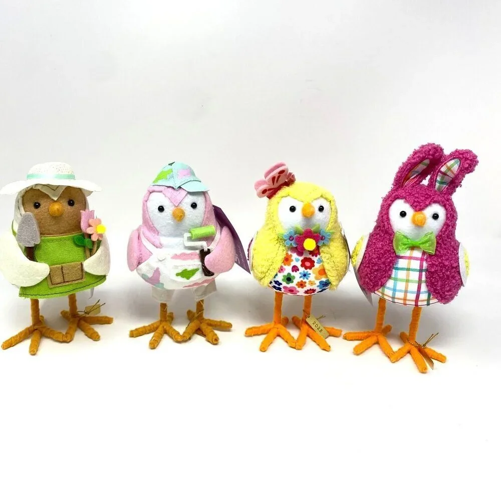 Target 4 Featherly Friends Figurine Easter Springtime Assortment Decor Mantel