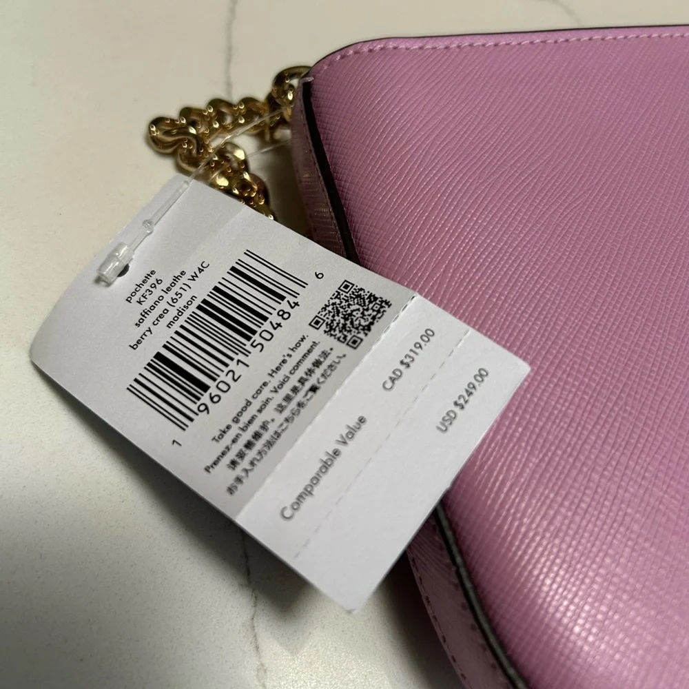 Kate Spade Pink Lavender Pochette Bag