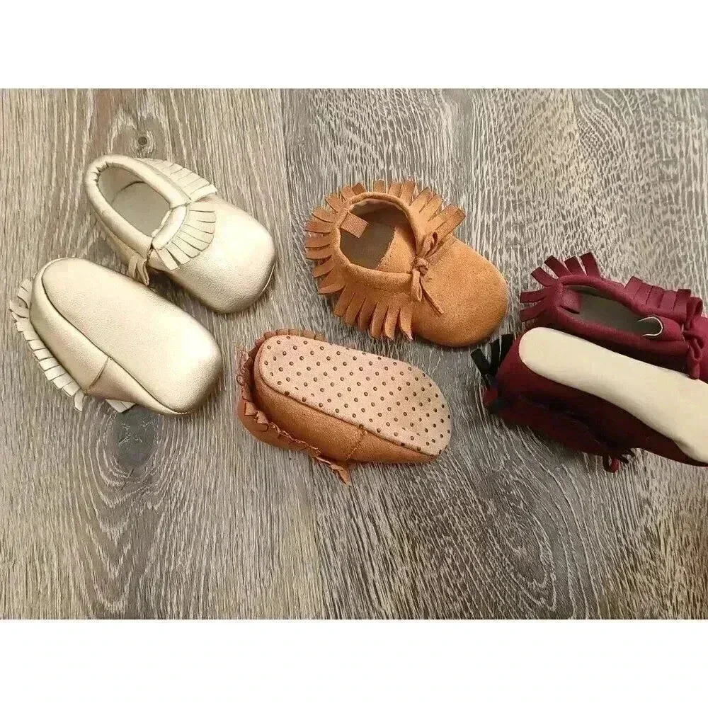 Baby Mocassins 6‎ months set of 3 #1