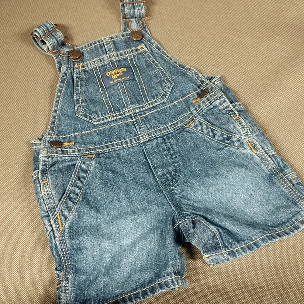 Oshkosh jean bibs 6m